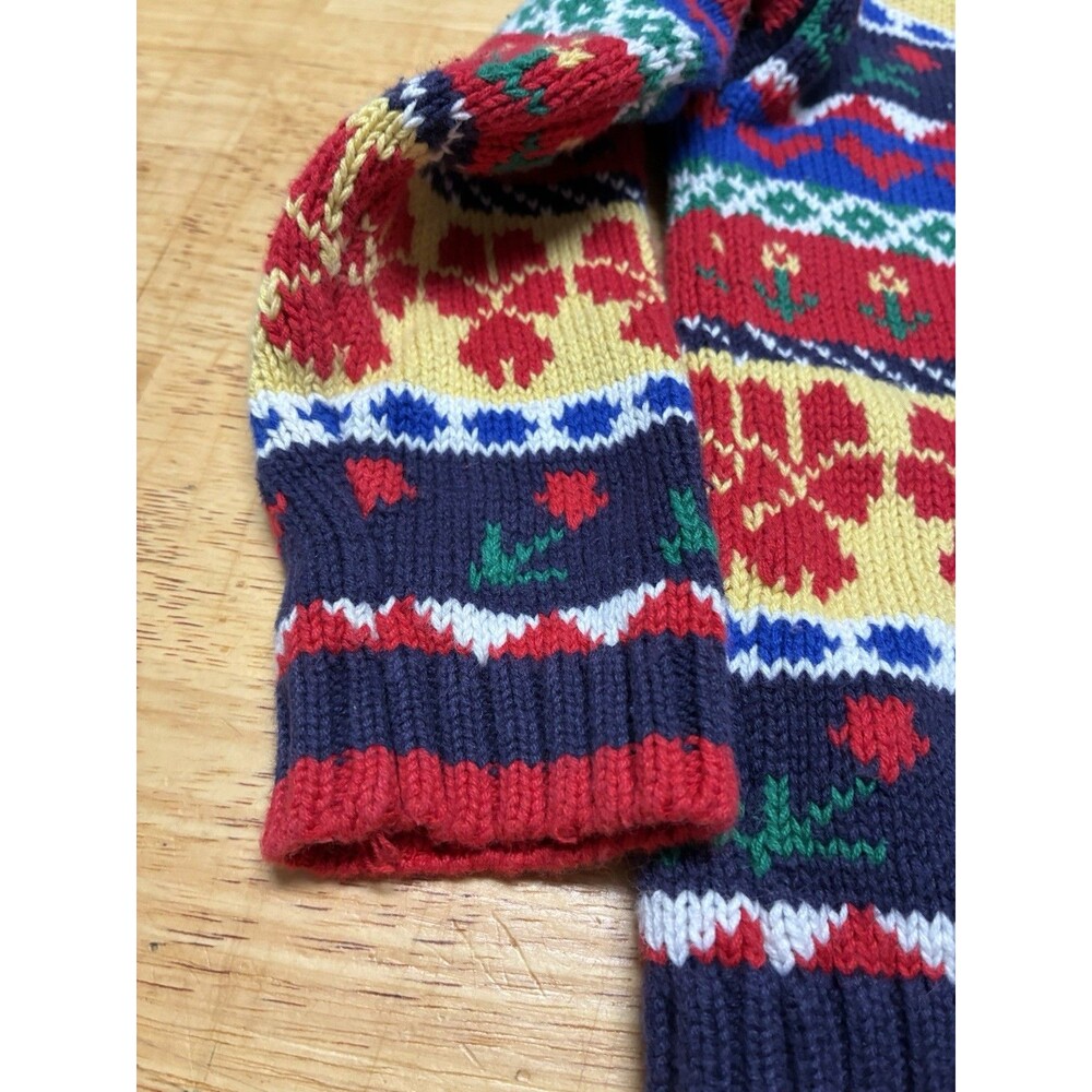 Vintage Warm Heart 2T Flower Cotton Buttondown Cardigan - Picture 8 of 9